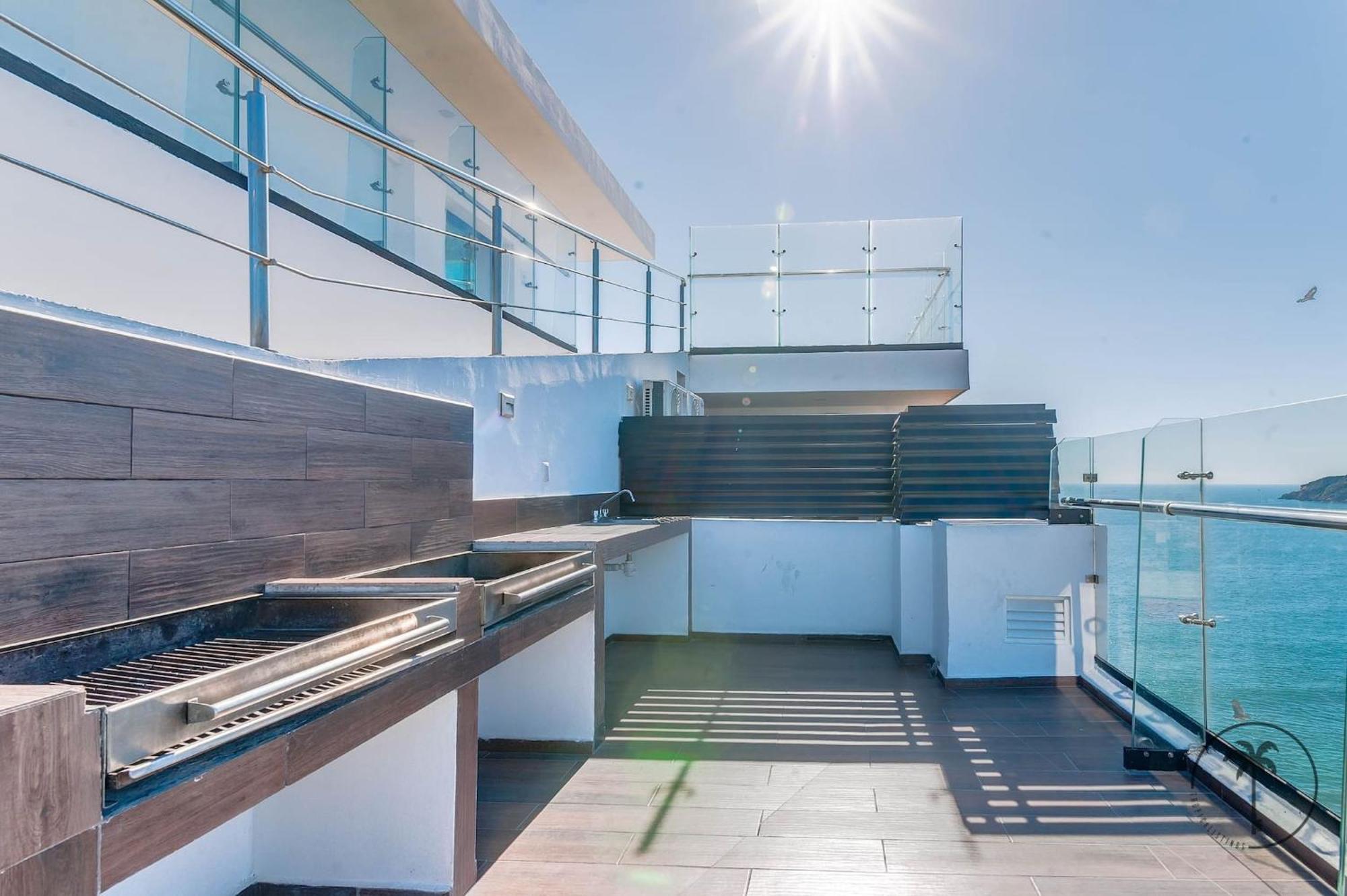 Hermosa Terraza Con Vista A La Laguna! 马萨特兰 外观 照片